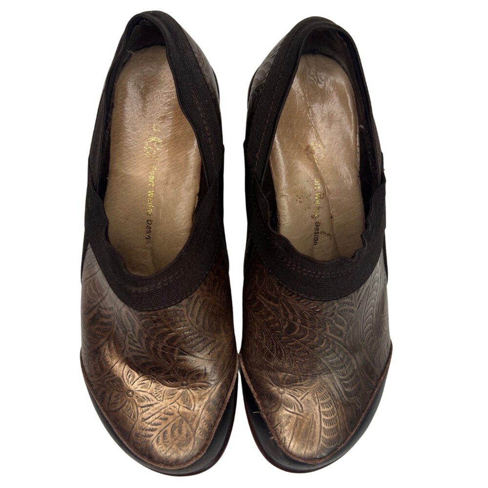 Jambu Wedge Shoes Design Clogs Mules Womens 6 Slip On‎